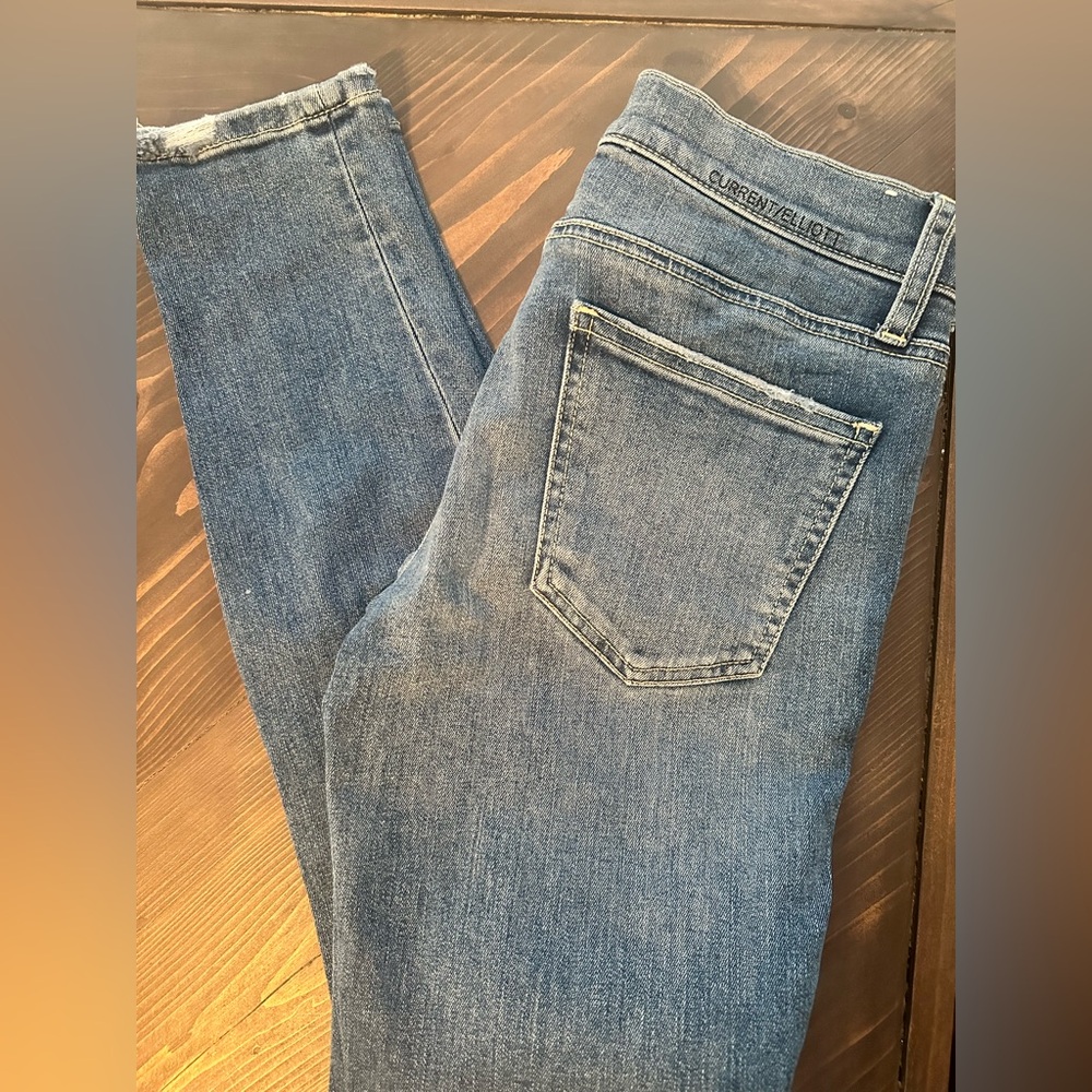 Current/Elliott Classic Blue Skinny Jeans